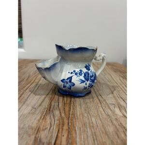 Vintage Victorian Shaving Skuttle Mug Old Foley James Kent Staffordshire England